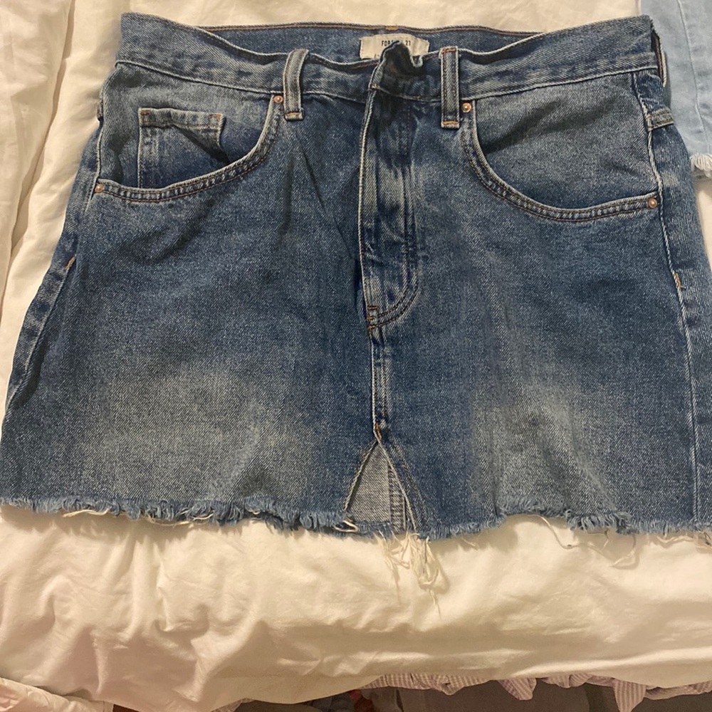 FOREVER 21 Classic Denim Jean Skirt